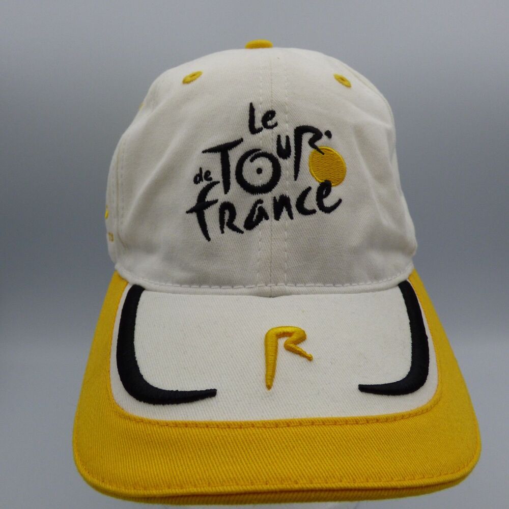 Le Tour de France Headsweats Baseball Hat White Embroidered Adjustable Cotton